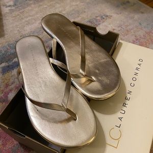 Gold flip flop sandal - by Lauren Conrad